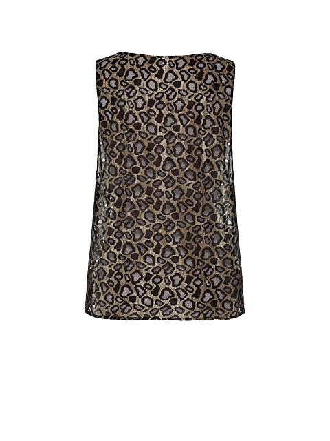 Gold and black leopard print top, 2