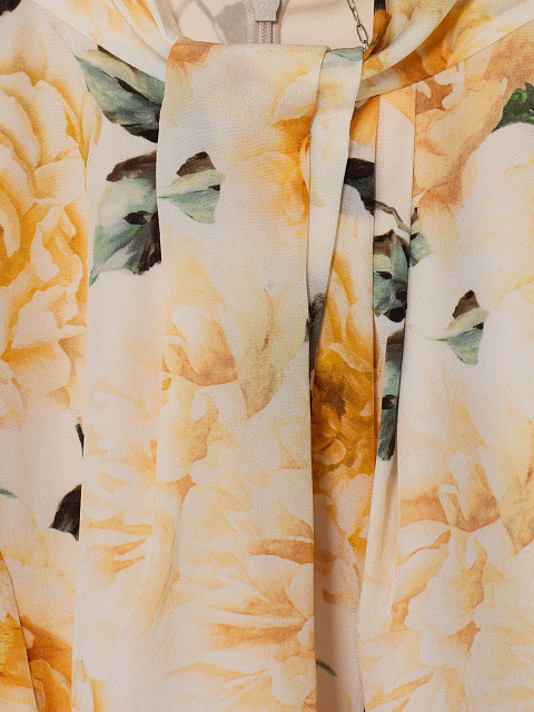 Milk Silk Midi Dress With Floral Print, 3