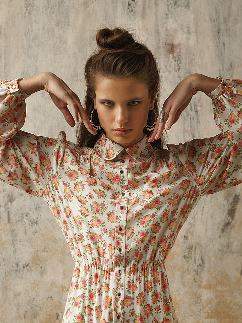 Rose Gold & Diamond Star Hoop Earrings, 3