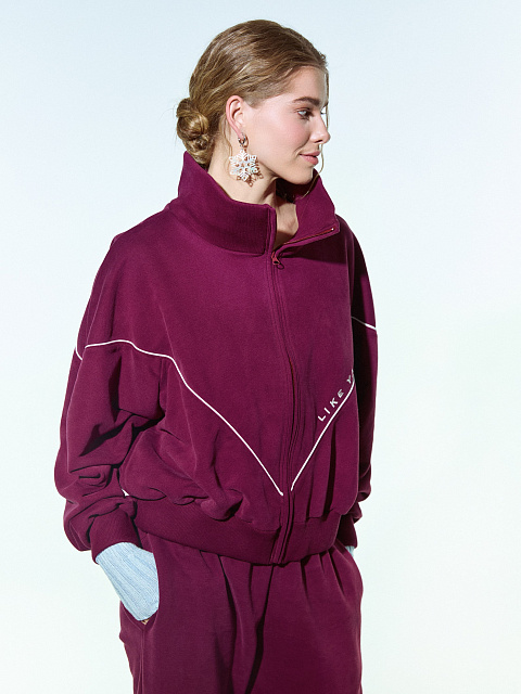 Burgundy fleece tracksuit, 7 Burgundy fleece tracksuit, 7