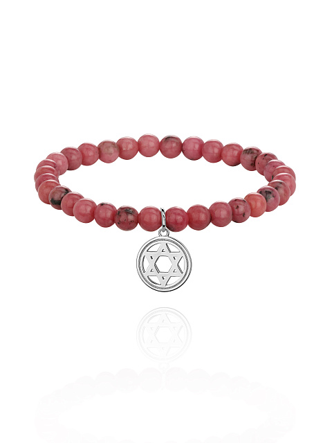 Silver & Jasper Beaded Bracelet, 1