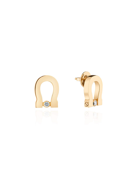 Yellow gold earrings, 1