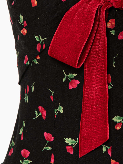 Midi dress with floral print, 3