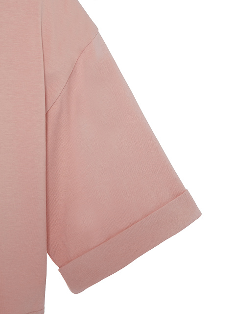 Pink Cotton Cropped T-shirt, 3 Pink Cotton Cropped T-shirt, 3