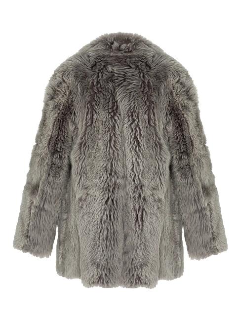 Gray Cropped Sheepskin Coat, 5 Gray Cropped Sheepskin Coat, 5
