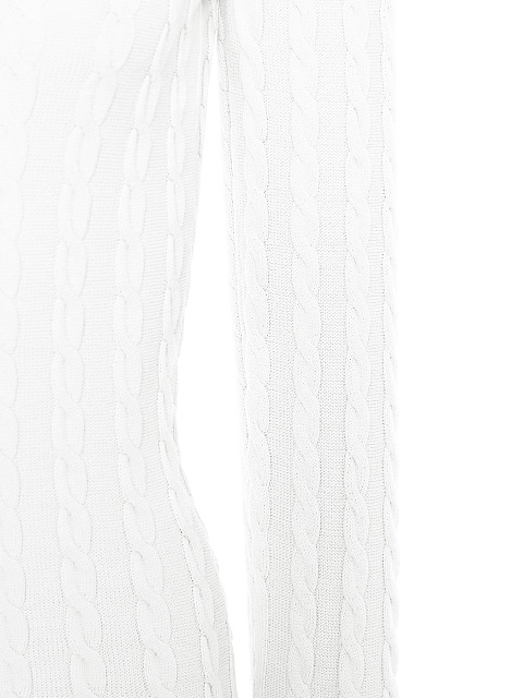 White knitted mini dress with open back, 3 White knitted mini dress with open back, 3