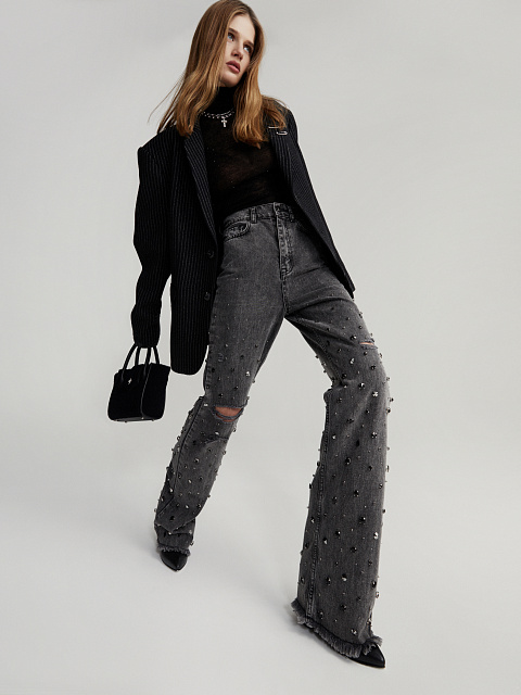Black Shearling Lily Bag, 8 Black Shearling Lily Bag, 8