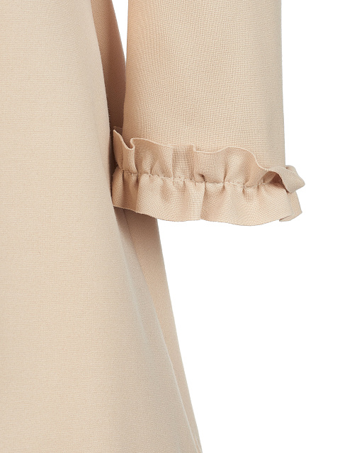 Beige Ruffled Mini Dress, 3 Beige Ruffled Mini Dress, 3
