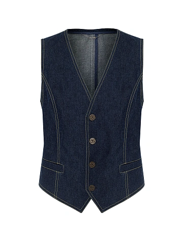Blue Denim Vest, 1