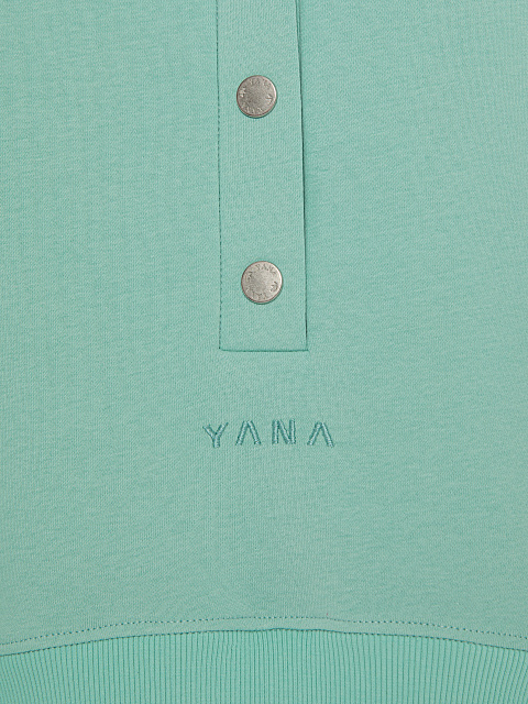 Mint Green "Yana" Embroidered Jersey Suit, 4