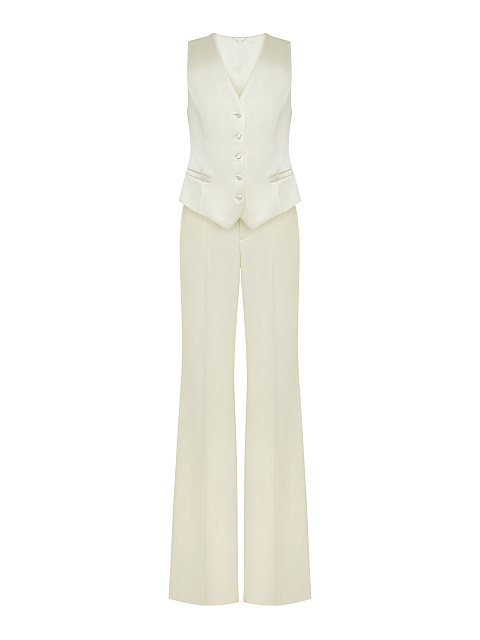Pearls & Lace Embellished Pant Suit, 4