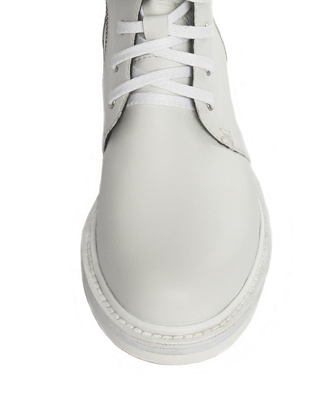 White Leather Army Boots, 4