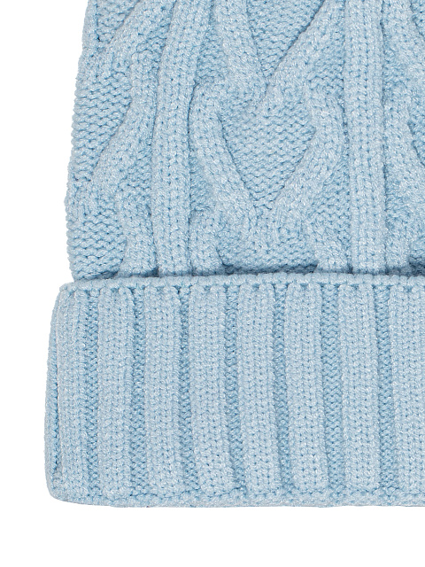 Light blue cable-knit beanie, 2 Light blue cable-knit beanie, 2