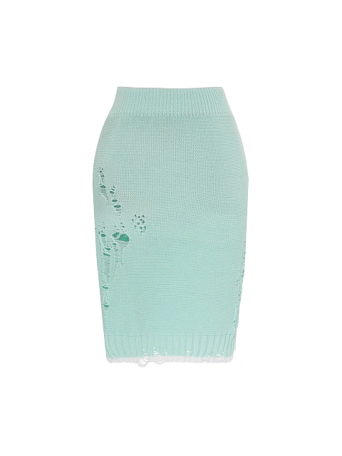 Mint knitted set of sweater and midi skirt, 3 Mint knitted set of sweater and midi skirt, 3