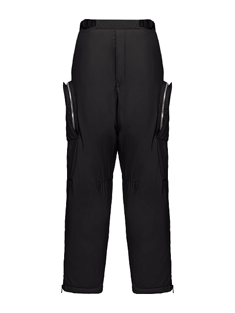 Men's Black Cargo Pants, 1