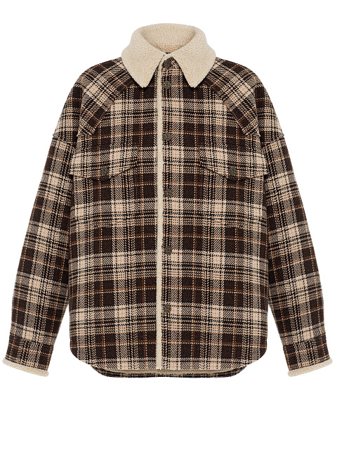 Brown Jacket With Beige Check, 1