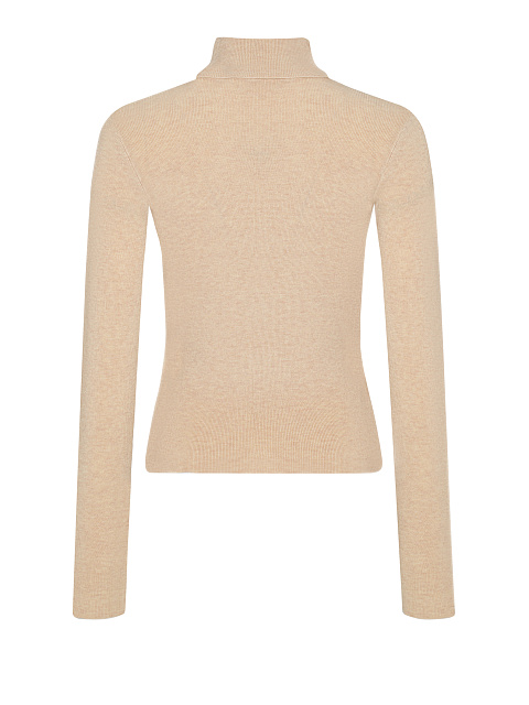 Beige Cashmere & Silk Turtleneck, 2 Beige Cashmere & Silk Turtleneck, 2
