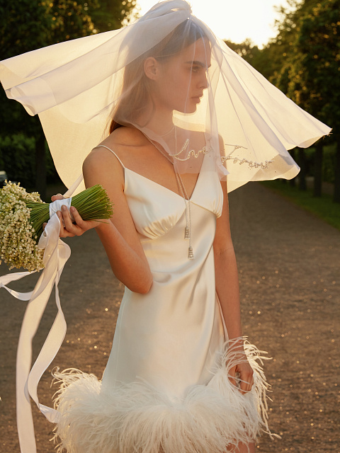 Love Is Forever Short White Veil, 14