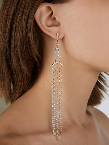 White Gold & Diamonds Chandelier Earrings, 2