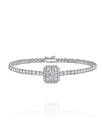 White gold bracelet with diamonds, 1