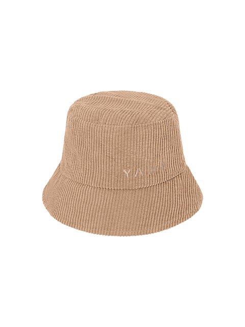 Beige Embroidery Corduroy Bucket Hat, 1 Beige Embroidery Corduroy Bucket Hat, 1