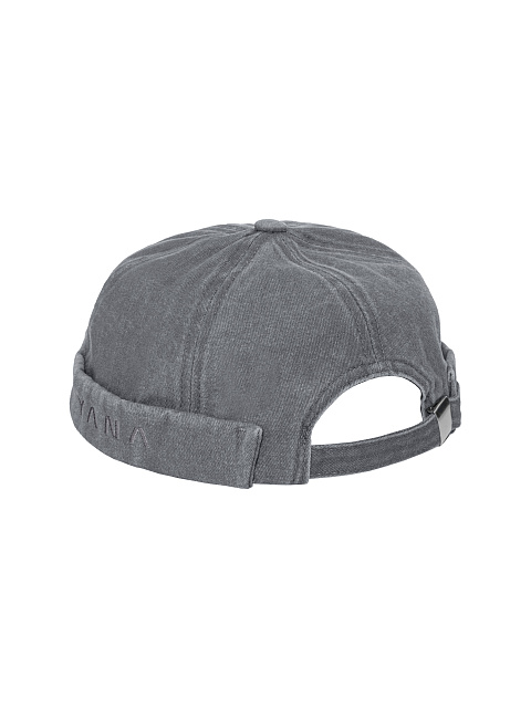 Grey Denim Docker Cap, 2