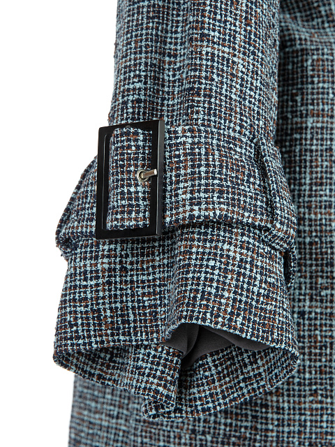 Blue & Brown Trench Coat, 6