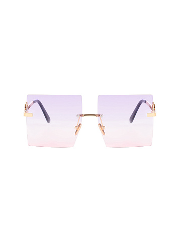 Purple & Pink Gradient Square Sunglasses, 2