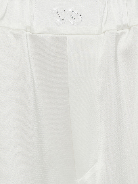 White Embroidered "Bride" Silk Pajama Set, 8 White Embroidered "Bride" Silk Pajama Set, 8