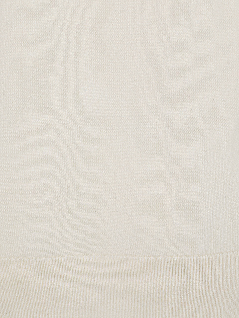 Men's White Cashmere Turtleneck Sweater, 3