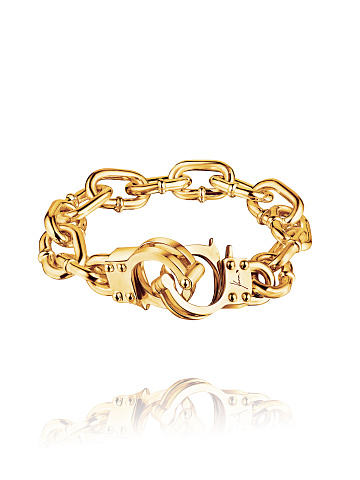 SIlver Handcuffs Bracelet, 1