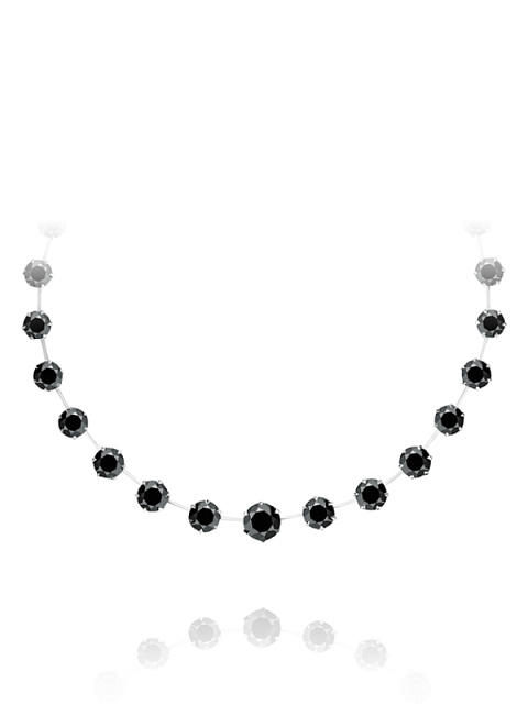 White Gold & Black Diamonds Necklace, 1