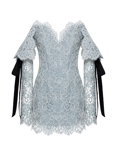 Light Blue Lace Mini Dress, 1 Light Blue Lace Mini Dress, 1