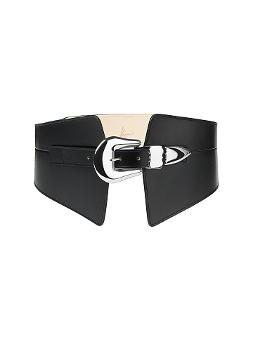 Black Leather Wide Belt, 1