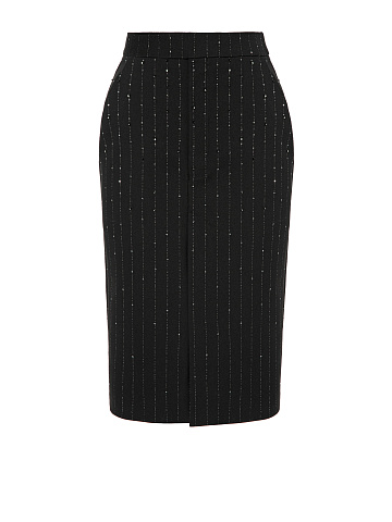 Black skirt with rhinestones, 1