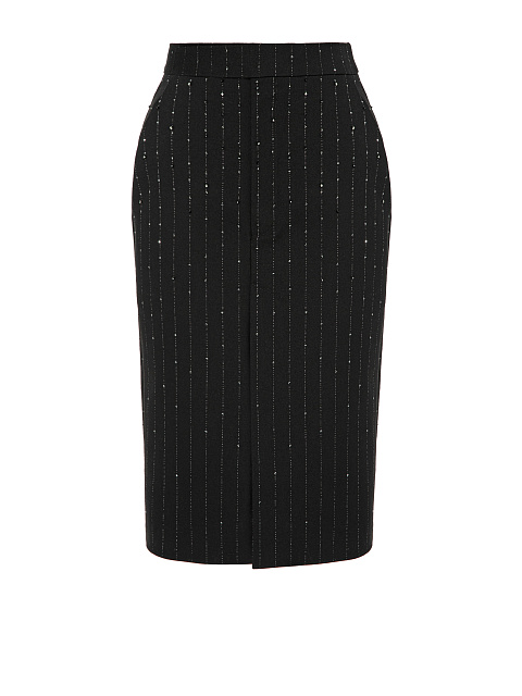 Black skirt with rhinestones, 1