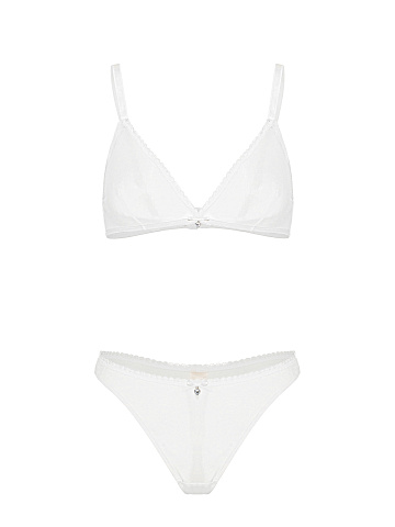 White Mesh Lingerie Set, 1