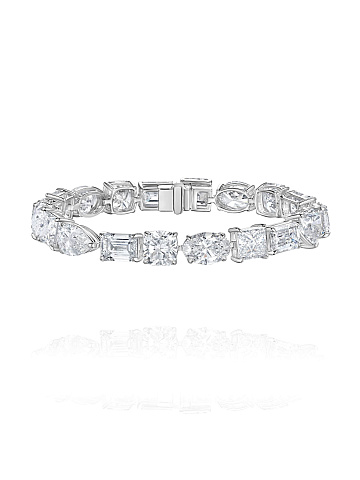 White gold bracelet with LG diamonds, 1