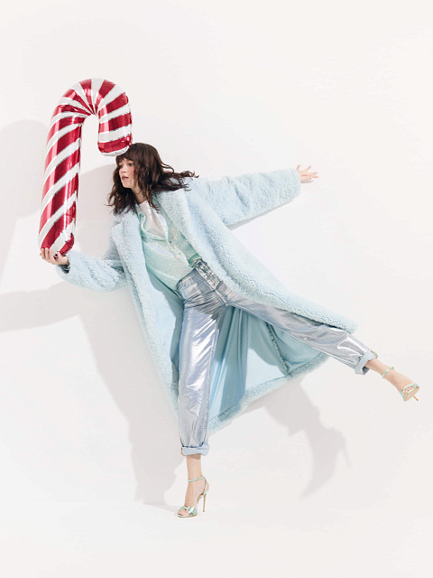 Silver Plated Light Blue Straight Leg Jeans, 3