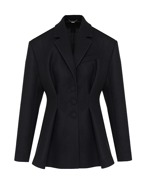 Black Short Wool Coat, 1 Black Short Wool Coat, 1