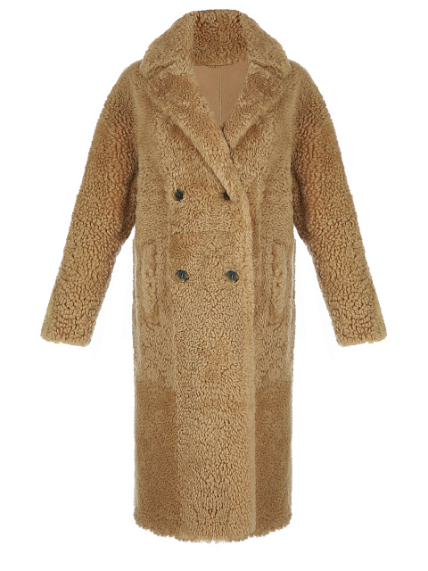 Brown Shearling Coat, 1 Brown Shearling Coat, 1