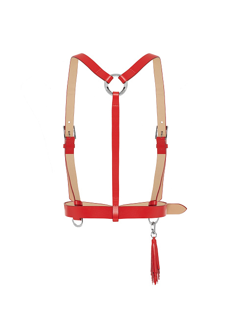 Red leather harness belt, 2 Red leather harness belt, 2