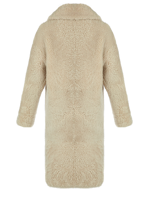Beige Shearling Coat, 2 Beige Shearling Coat, 2