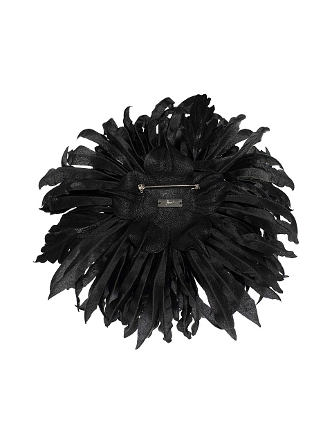 Black organza brooch, 4