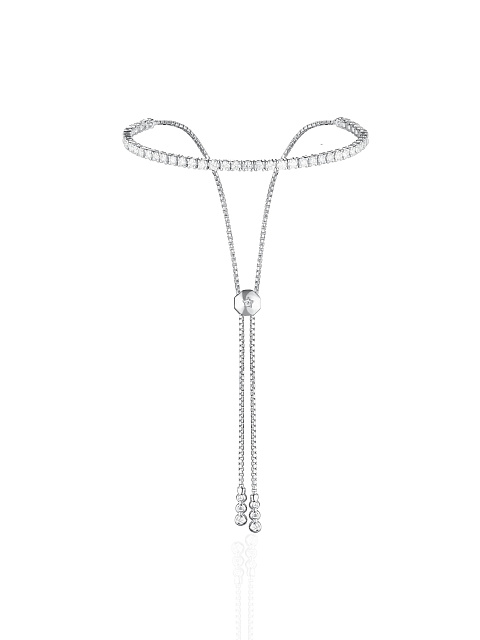 Round Diamond & White Gold Bracelet, 1