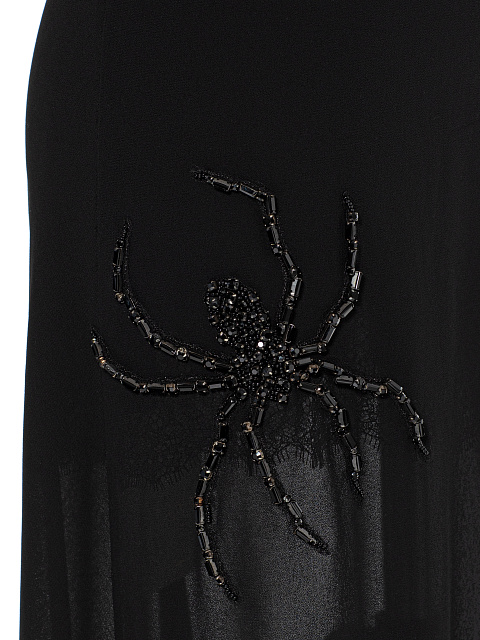 Black embroidered maxi dress, 4 Black embroidered maxi dress, 4