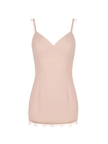 Pink Ultra Mini Slip Dress, 1