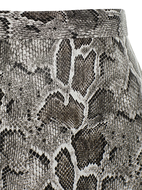 Grey Snakeskin Prined Faux Leather Mini Skirt, 3 Grey Snakeskin Prined Faux Leather Mini Skirt, 3