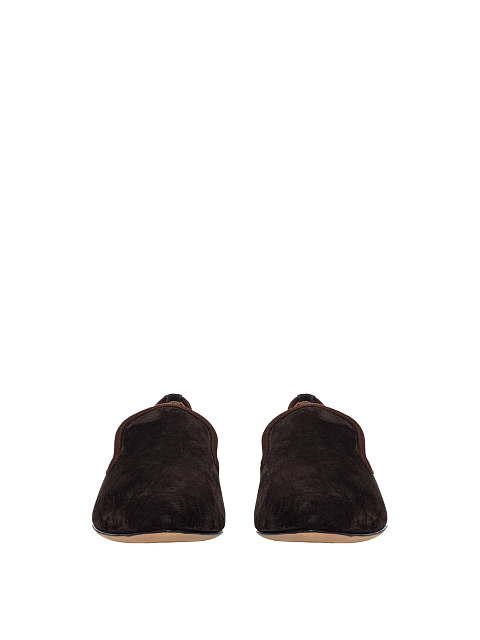 Brown suede loafers, 3