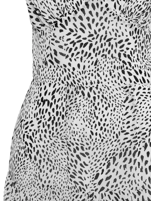 White sundress with leopard print, 3 White sundress with leopard print, 3
